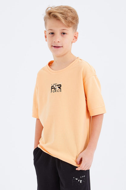 Melon Black Embroidered Oversize Boys' Shorts Set - 10897