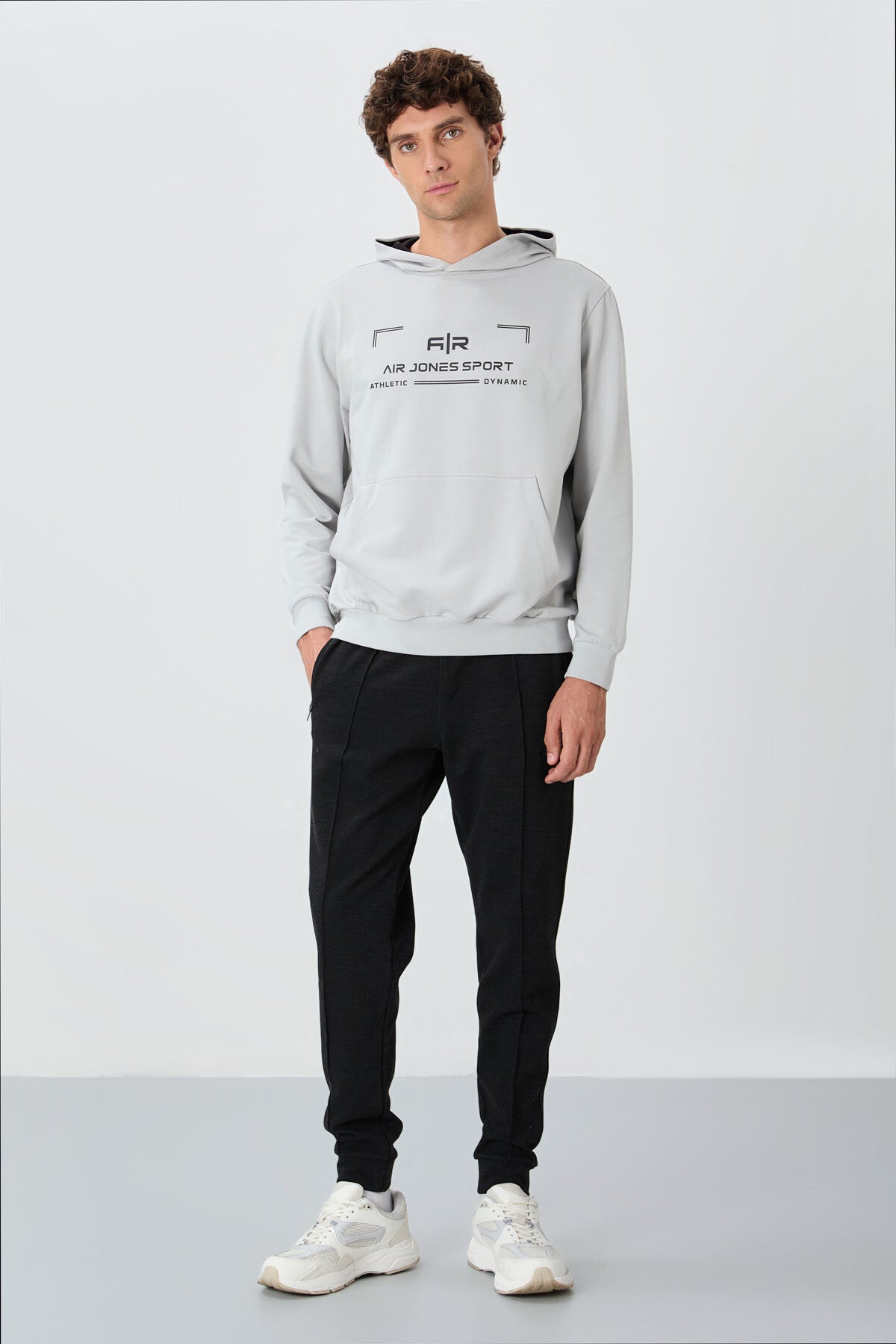 Speckled Black Jogger Men's Tracksuit Bottom - 82113