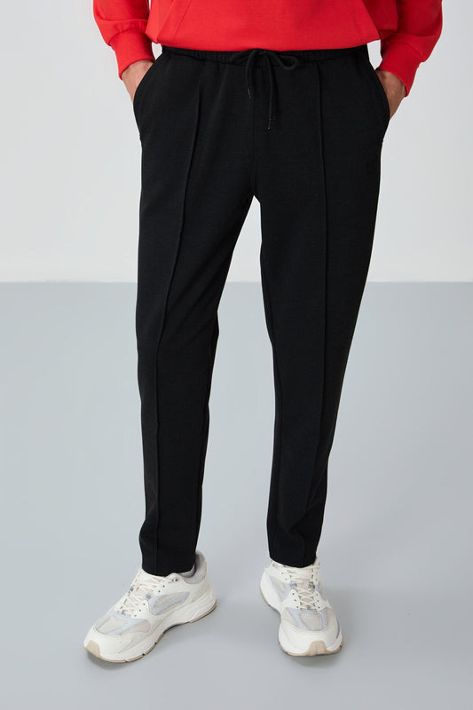 Speckled Black Jogger Men's Tracksuit Bottom - 82114