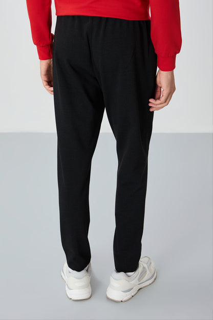 Speckled Black Jogger Men's Tracksuit Bottom - 82114