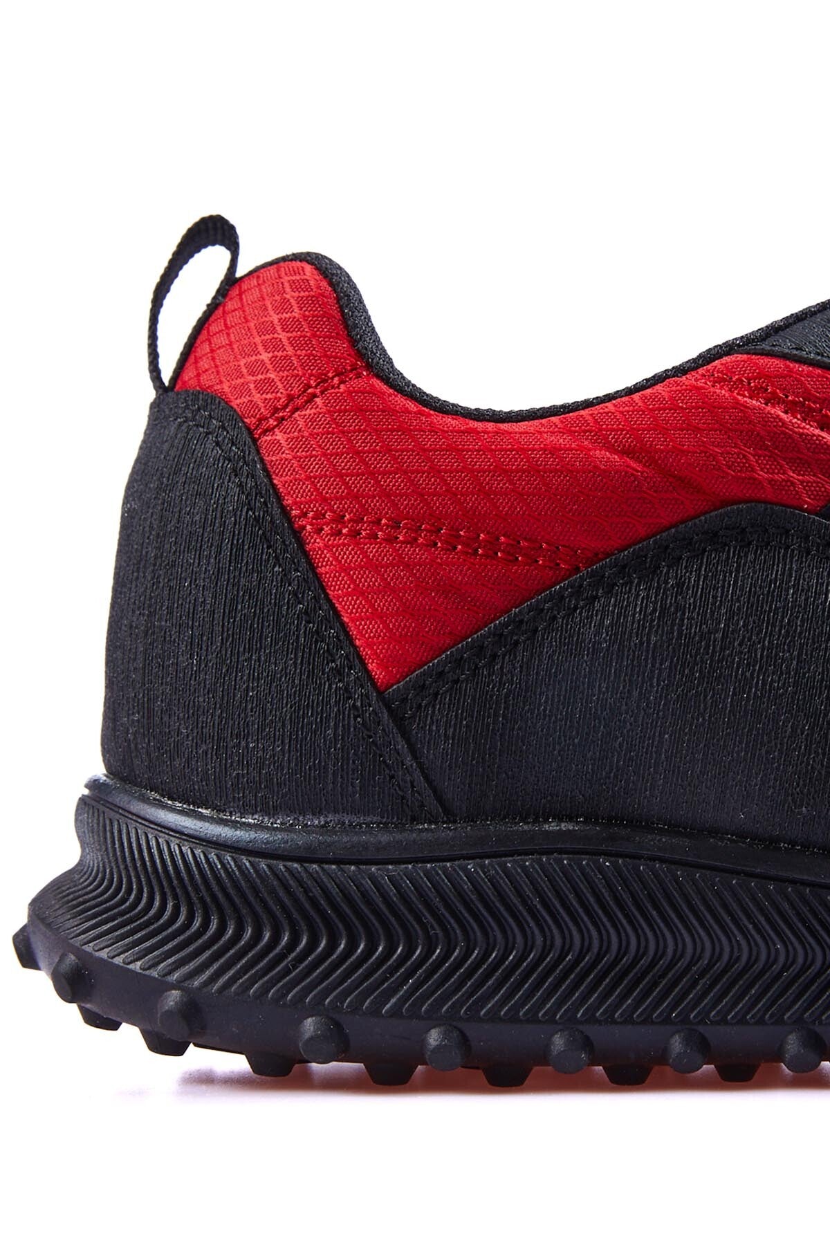 Red Laced Detailed PU Leather Men's Sports Shoes - 89114