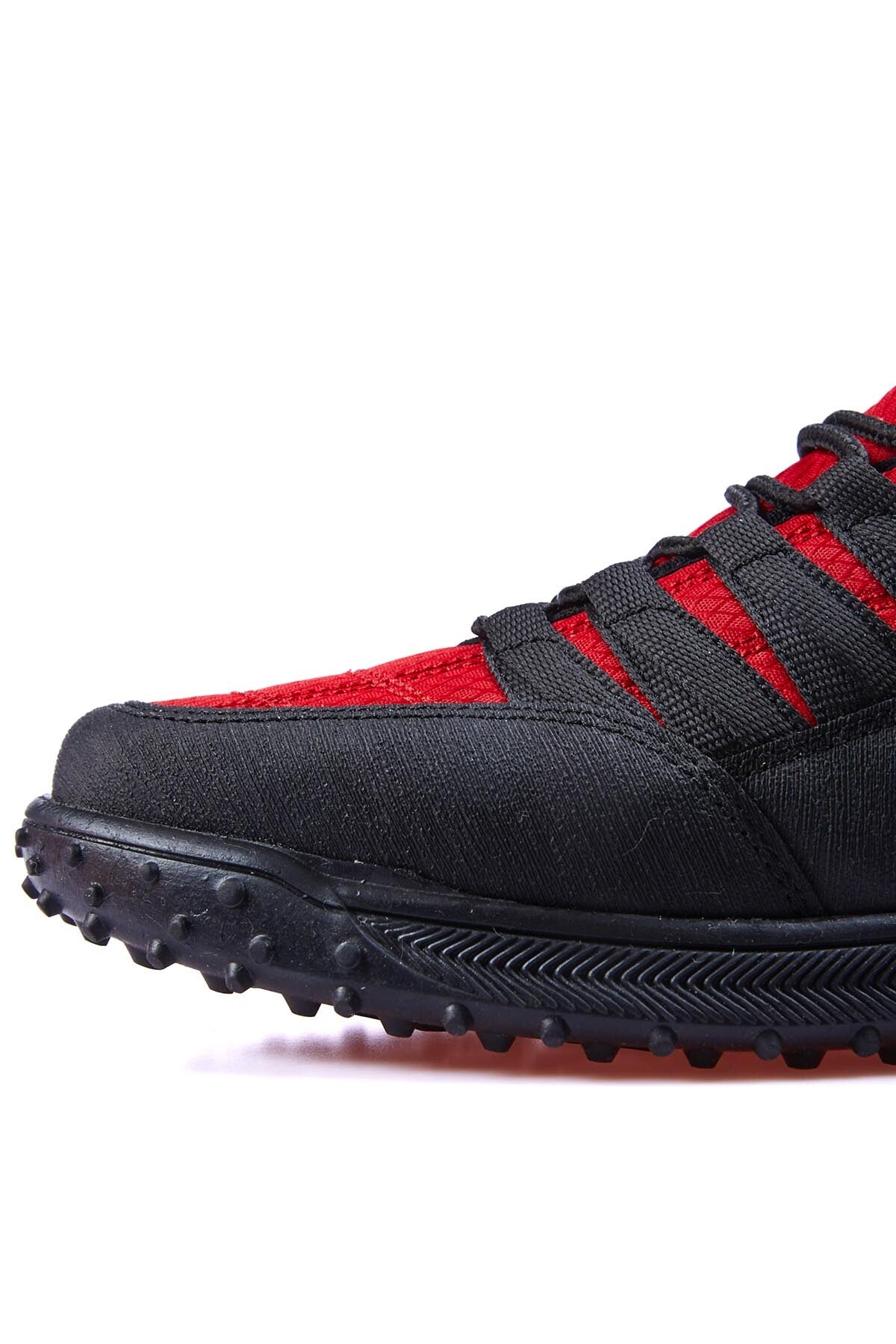 Red Laced Detailed PU Leather Men's Sports Shoes - 89114