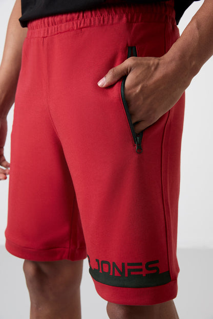 Albie Red Standard Fit Men's Shorts - 81241