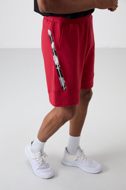 Amos Red Printed Men's Shorts - 81246