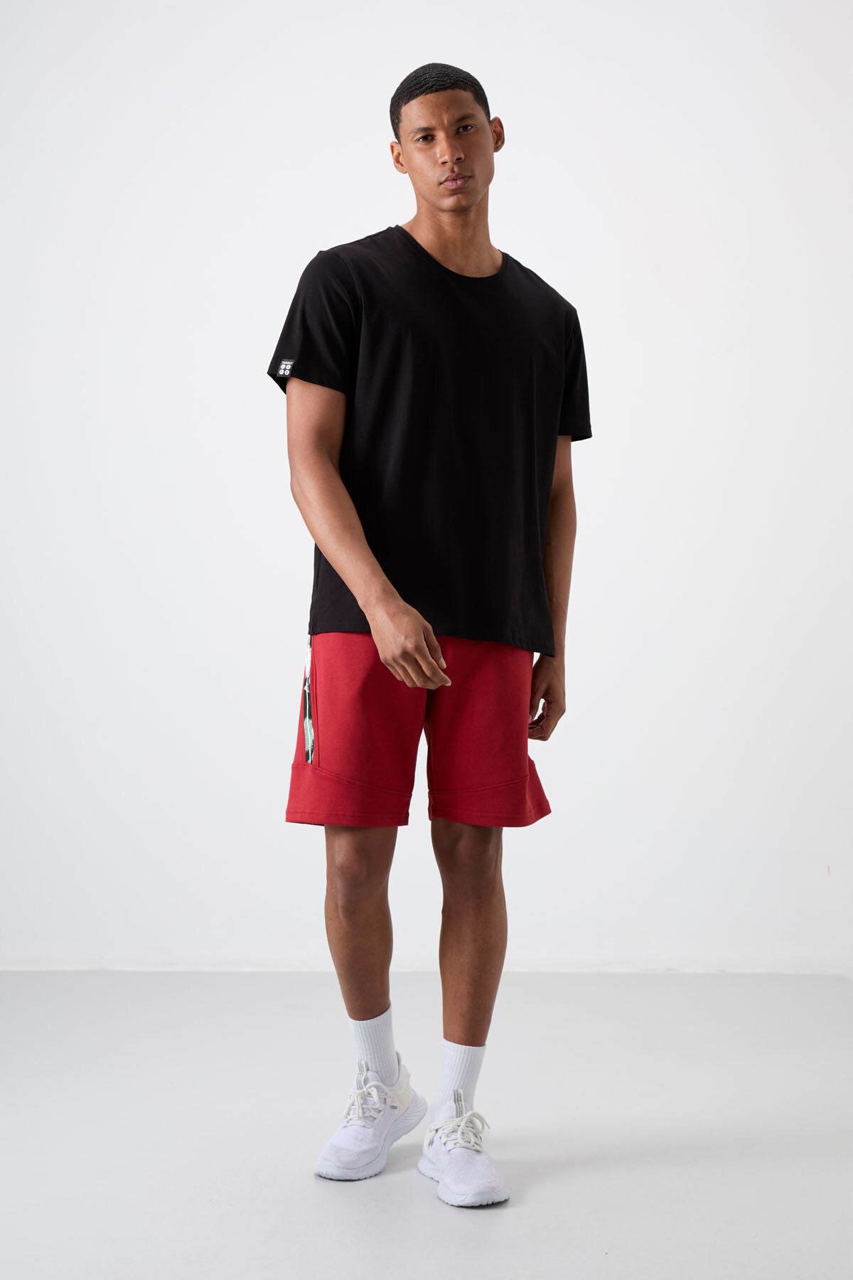 Amos Red Printed Men's Shorts - 81246