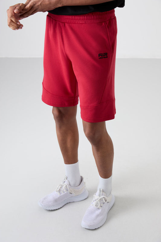 Amos Red Printed Men's Shorts - 81246