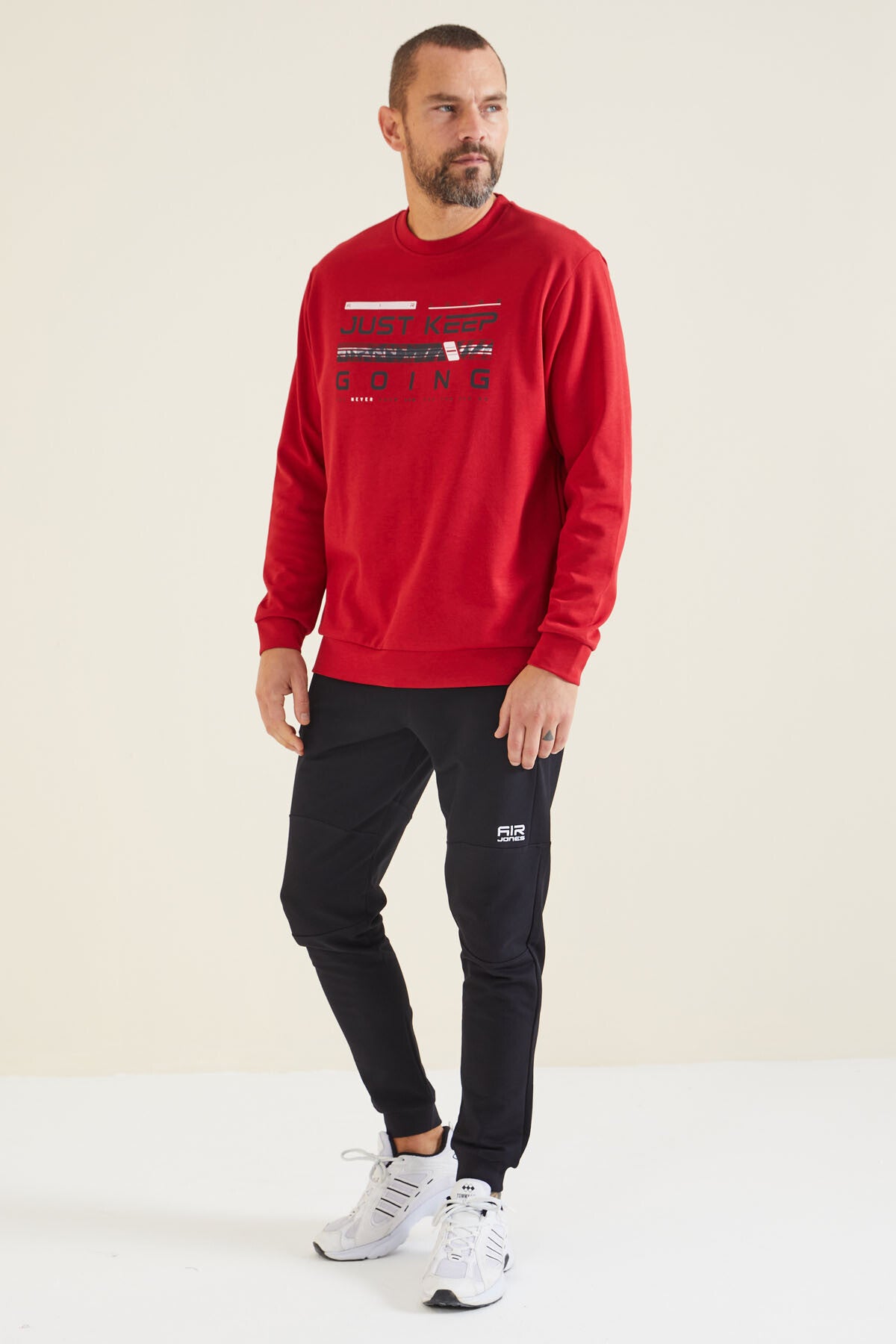 Urien Red Printed Men's Sweatshirt - 88129
