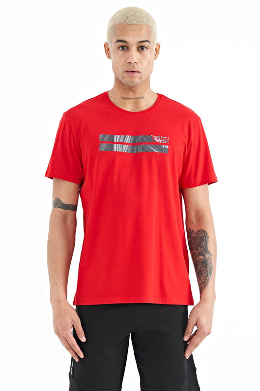 Peter Red O Collar Men's T-Shirt - 88204