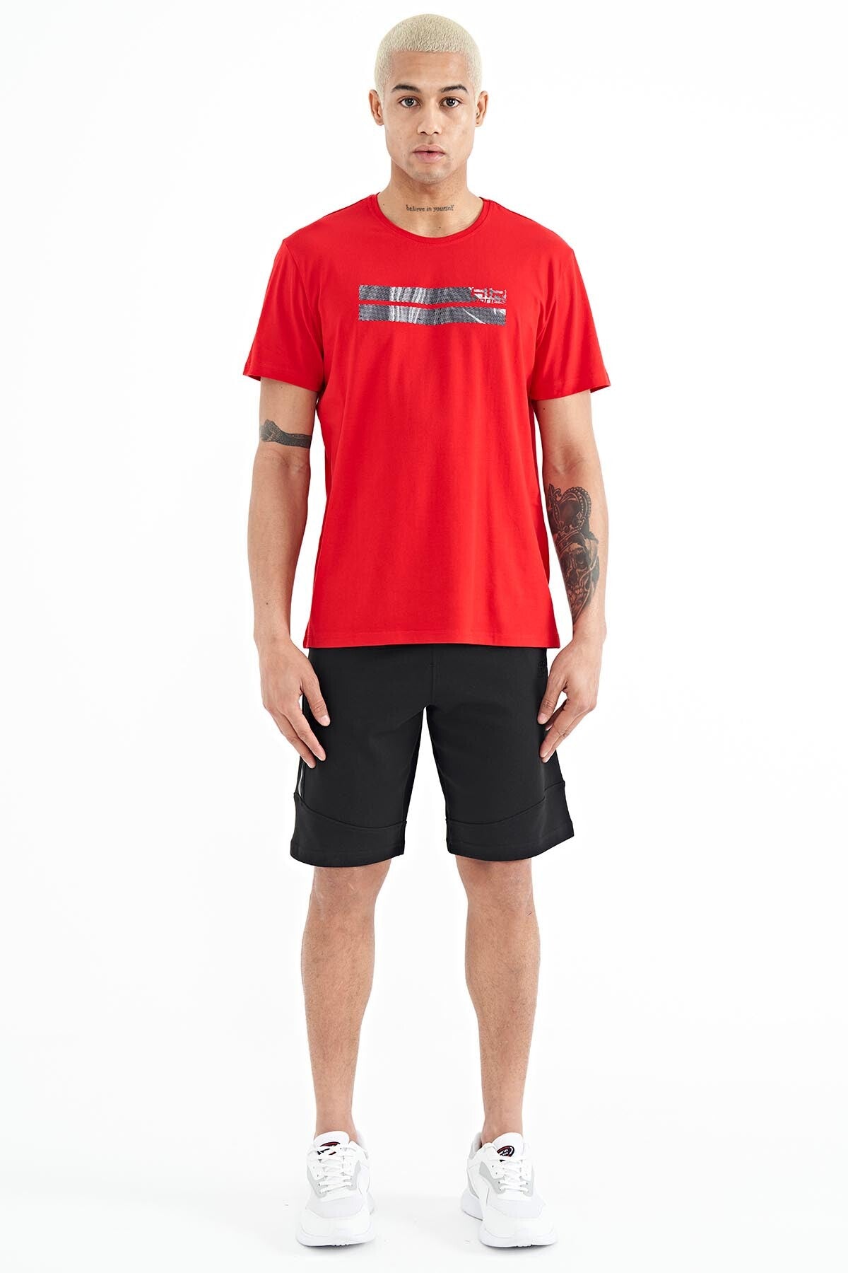 Peter Red O Collar Men's T-Shirt - 88204