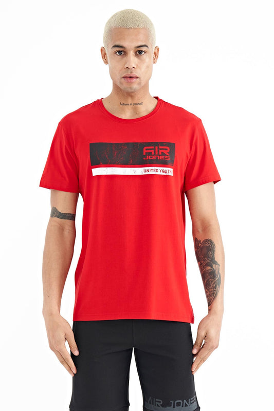Luke Red O Collar Men's T-Shirt - 88221
