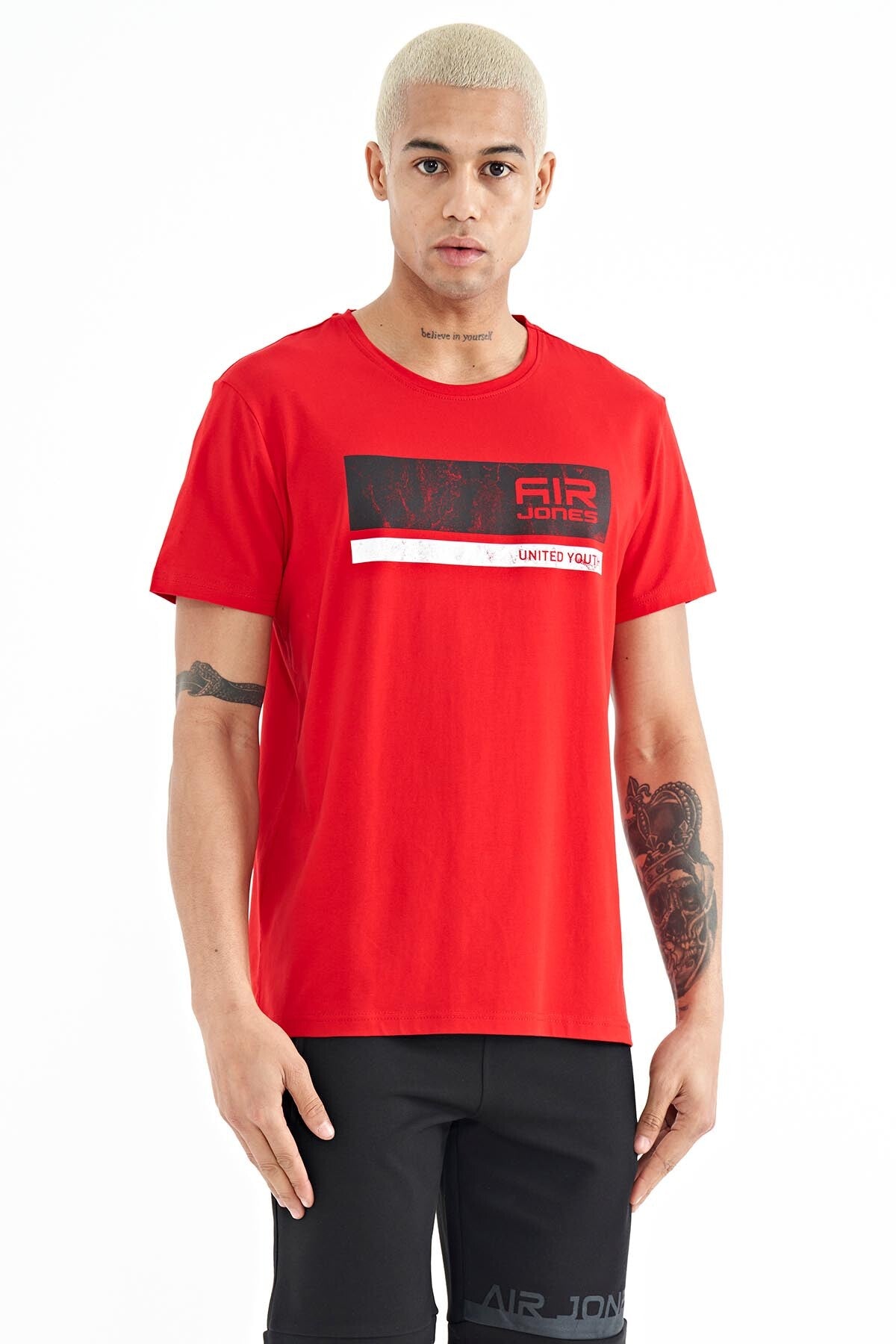 Luke Red O Collar Men's T-Shirt - 88221