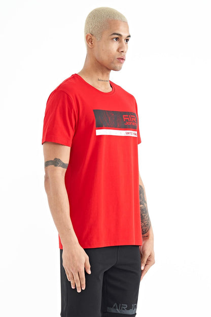 Luke Red O Collar Men's T-Shirt - 88221