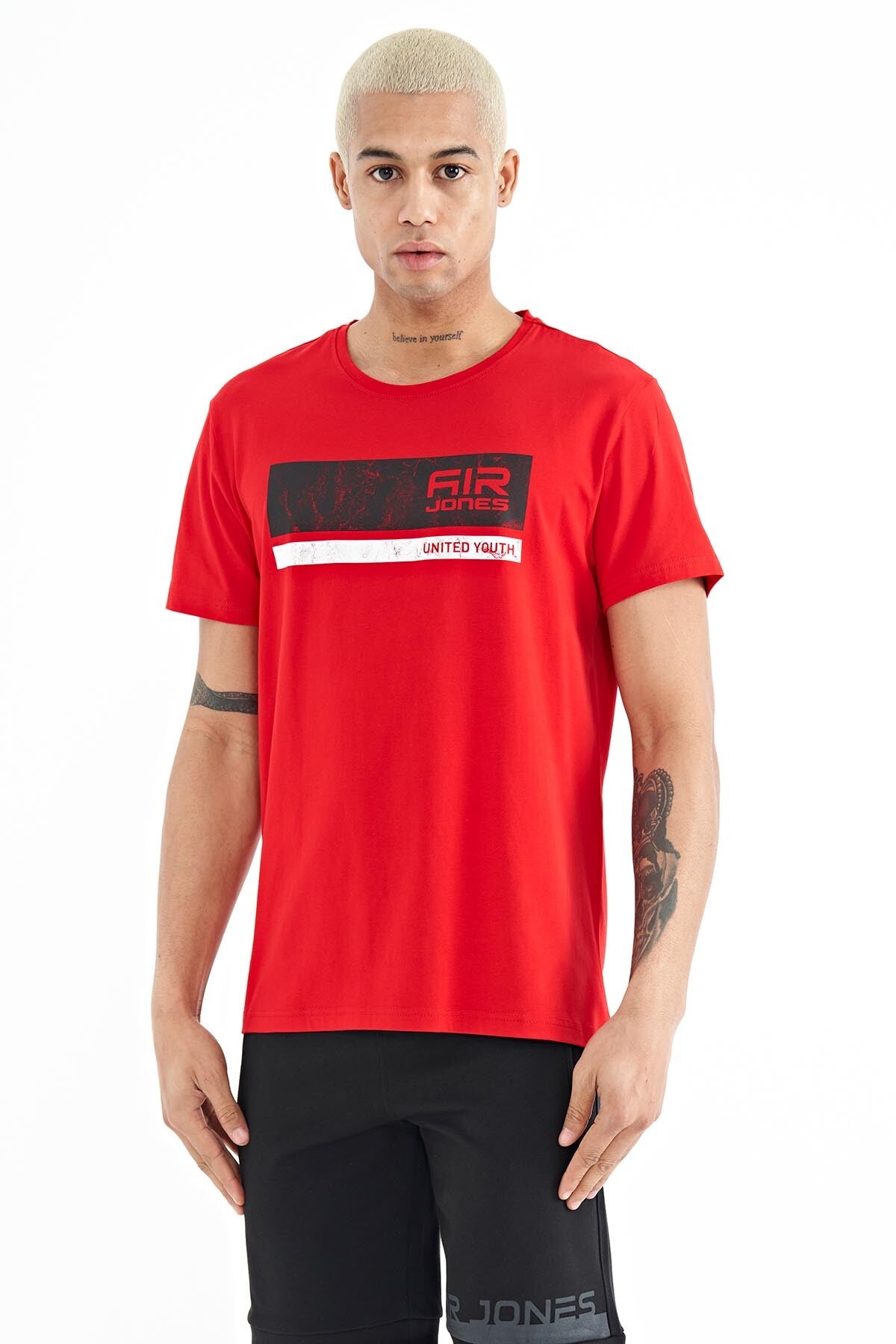 Luke Red O Collar Men's T-Shirt - 88221