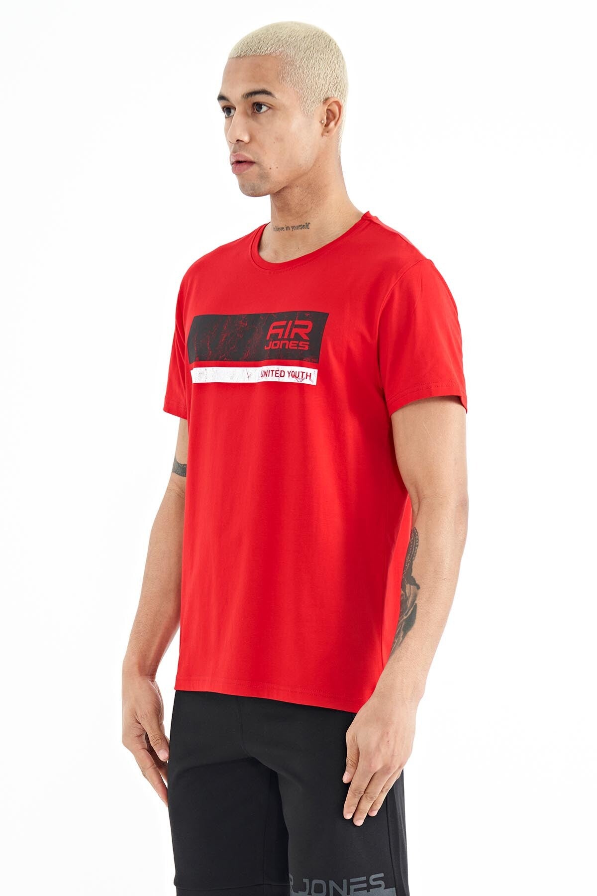 Luke Red O Collar Men's T-Shirt - 88221