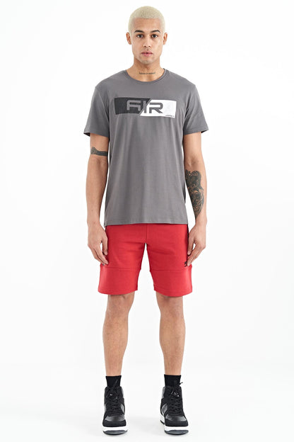 Alec Red Standard Fit Men's Shorts - 81243