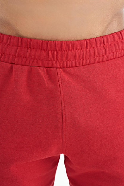 Alec Red Standard Fit Men's Shorts - 81243