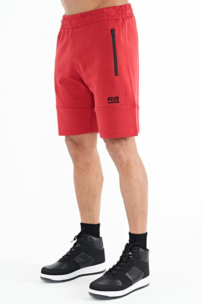 Alec Red Standard Fit Men's Shorts - 81243