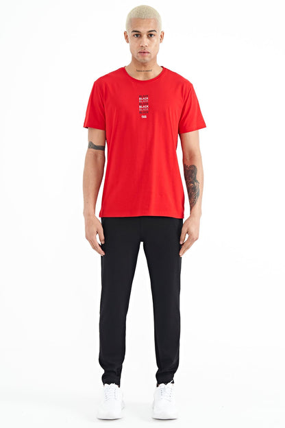 Tylor Red Print Men's T-Shirt - 88227