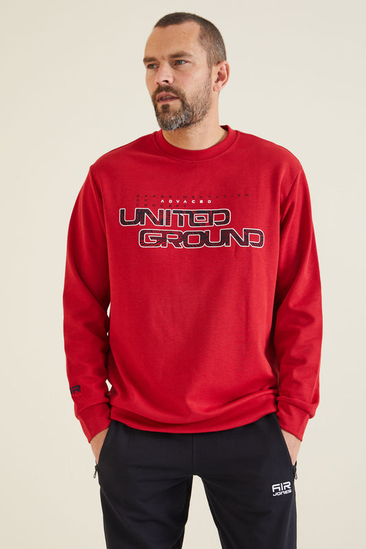 Rufus Red O Collar Men's Sweatshirt - 88127