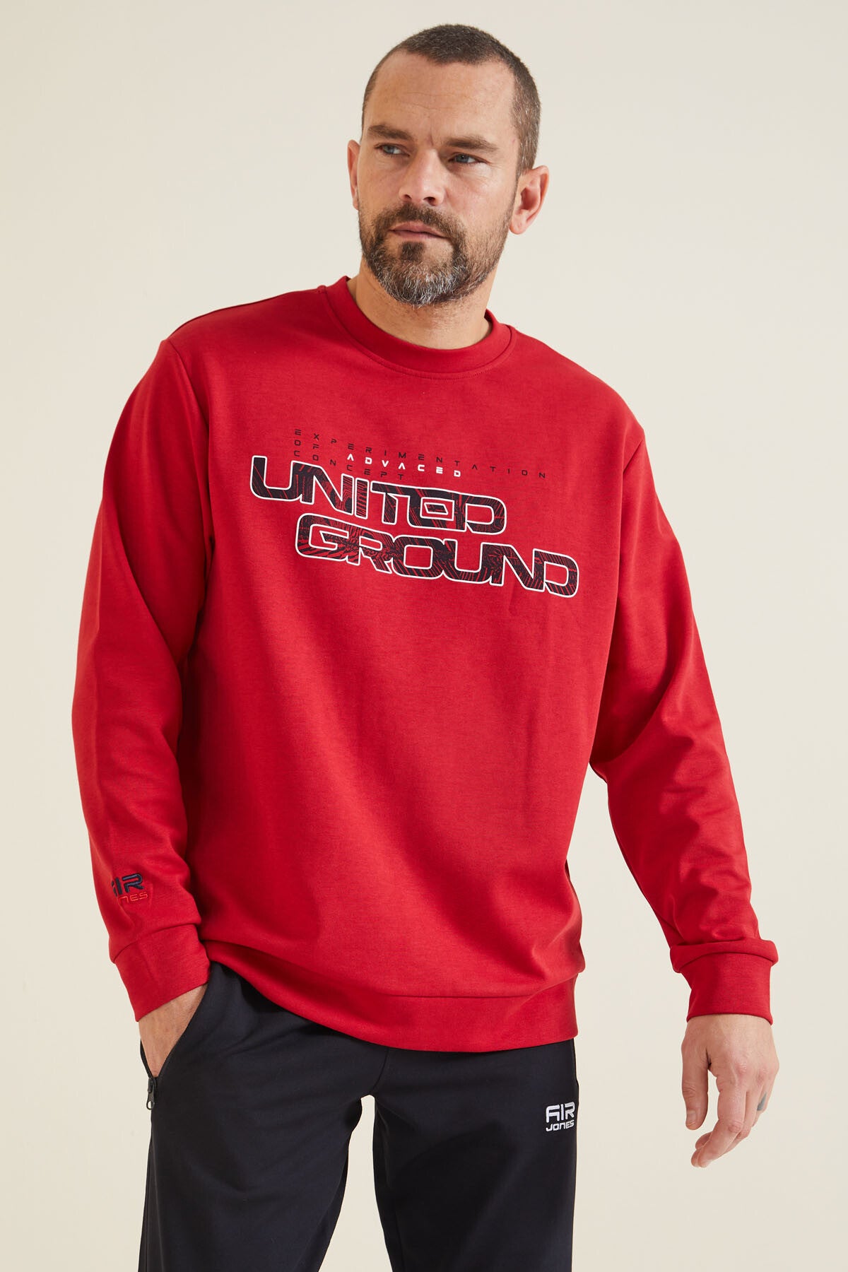 Rufus Red O Collar Men's Sweatshirt - 88127