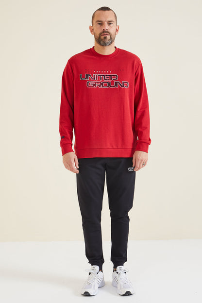 Rufus Red O Collar Men's Sweatshirt - 88127