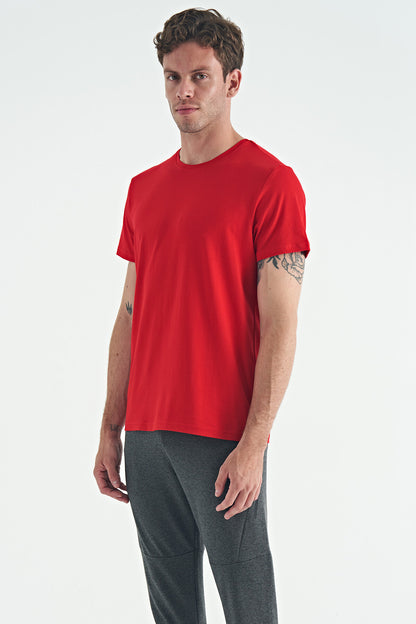 Red Basic Men's T-Shirt - 88245