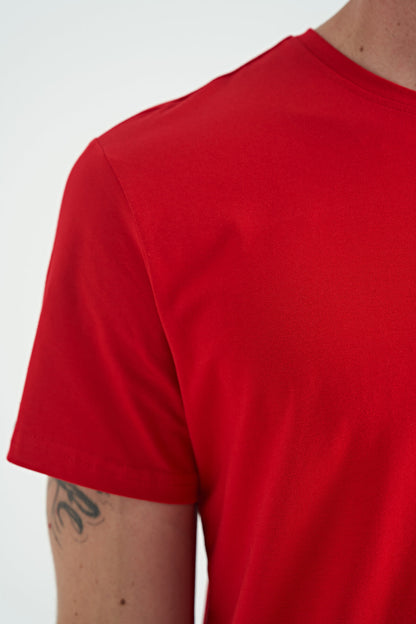 Red Basic Men's T-Shirt - 88245