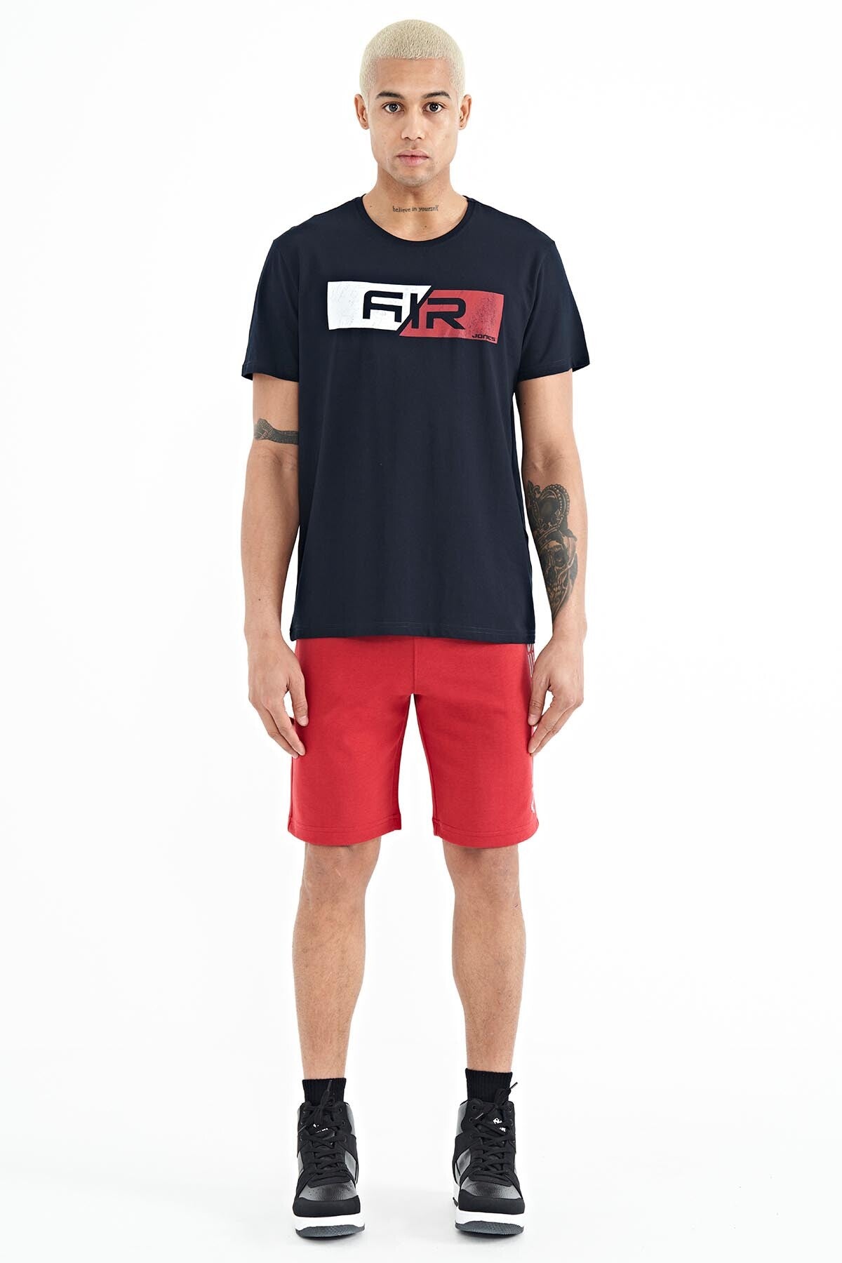 Alva Red Printed Men's Shorts - 81245