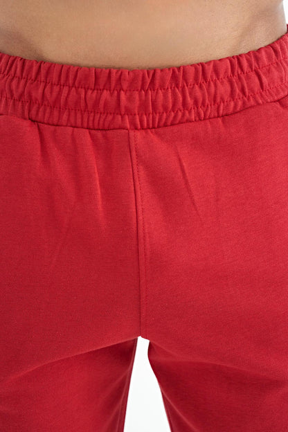 Alva Red Printed Men's Shorts - 81245