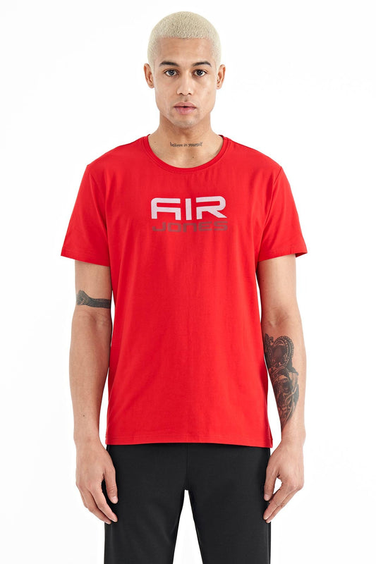 Liam Red Standard Fit Men's T-Shirt - 88207