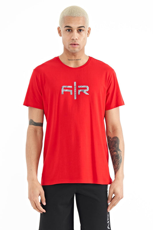 Boris Red Standard Fit Men's T-Shirt - 88206