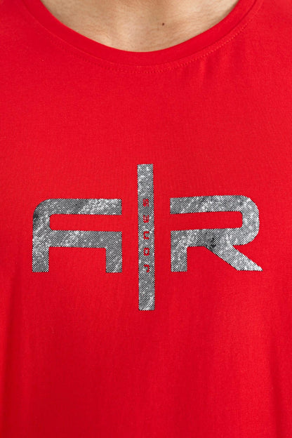 Boris Red Standard Fit Men's T-Shirt - 88206