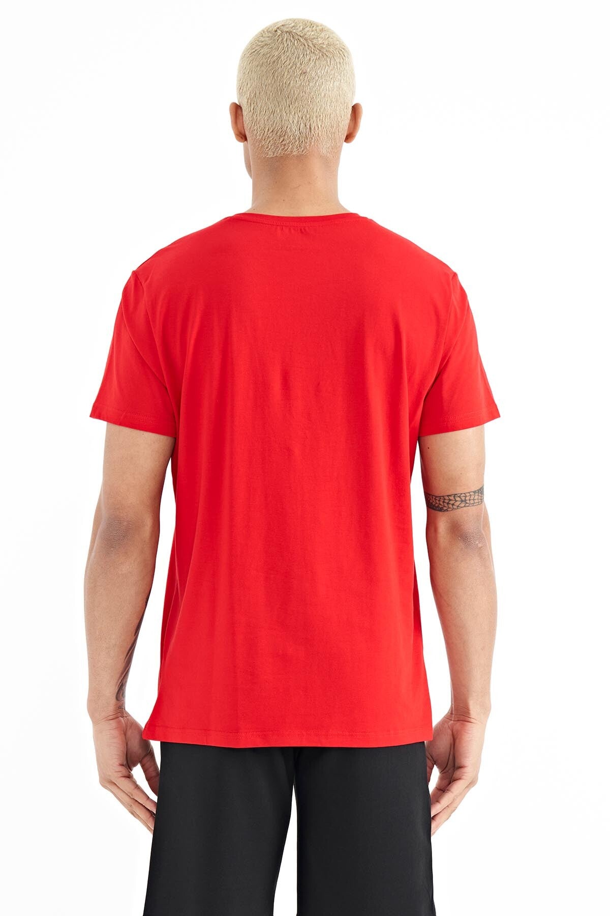 Boris Red Standard Fit Men's T-Shirt - 88206
