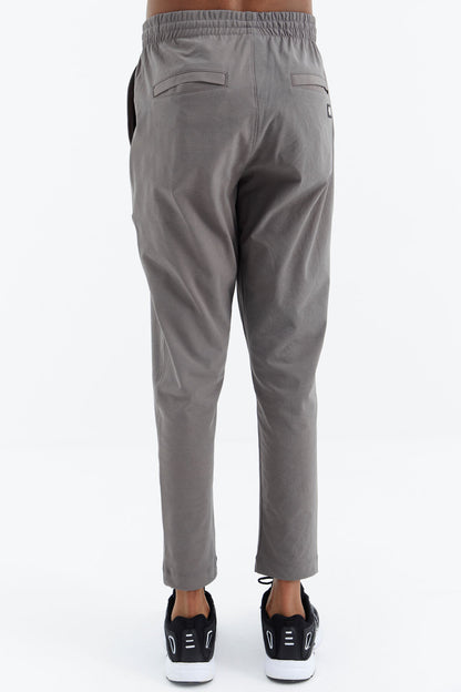 Dark Grey Laced Pocket Detailed Relax Fit Men's Tracksuit Bottom - 84997