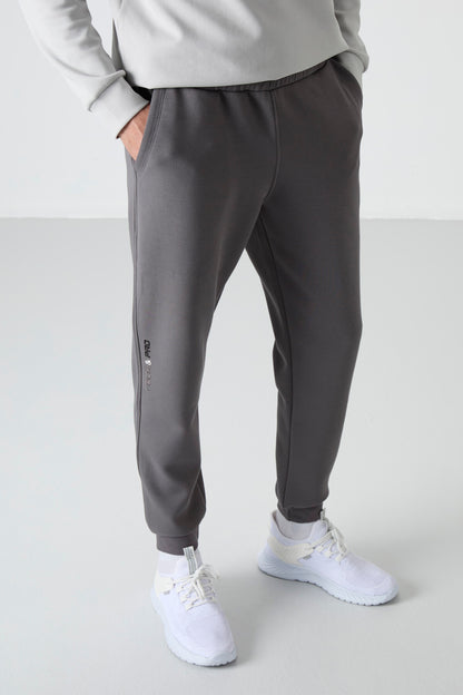 Dark Grey Laced Slim Fit Men's Tracksuit Bottom - 84999