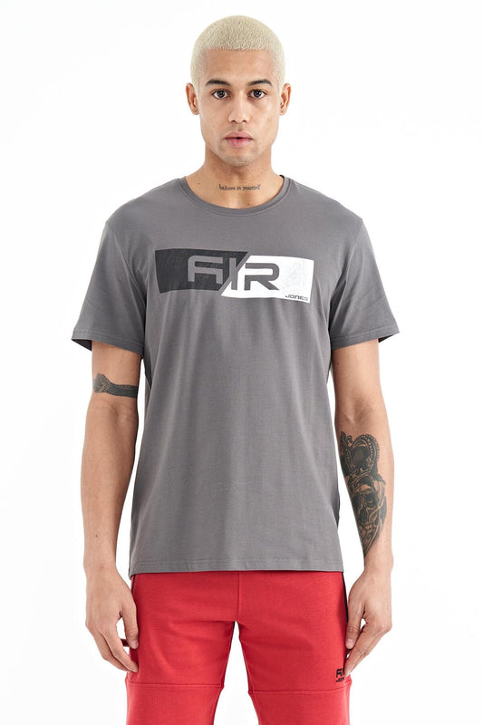 Casey Dark Gray Standard Fit Men's T-Shirt - 88205