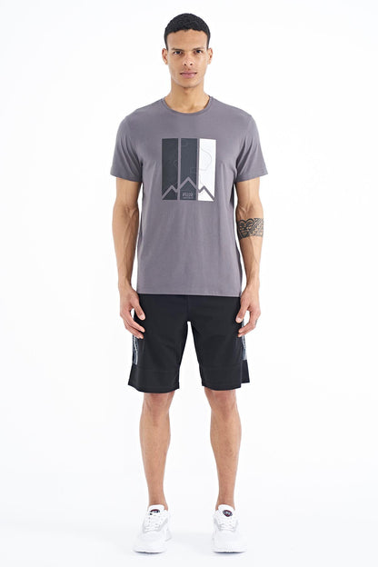 Dean Dark Grey Standard Fit Men's T-Shirt - 88211