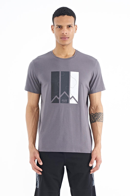 Dean Dark Grey Standard Fit Men's T-Shirt - 88211