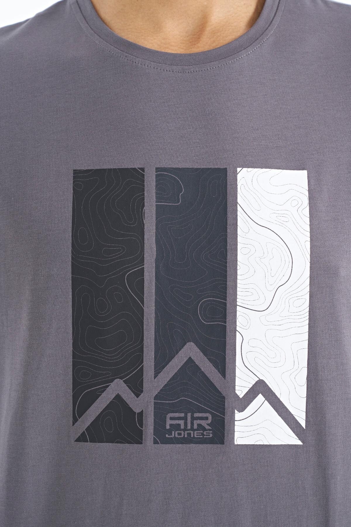 Dean Dark Grey Standard Fit Men's T-Shirt - 88211