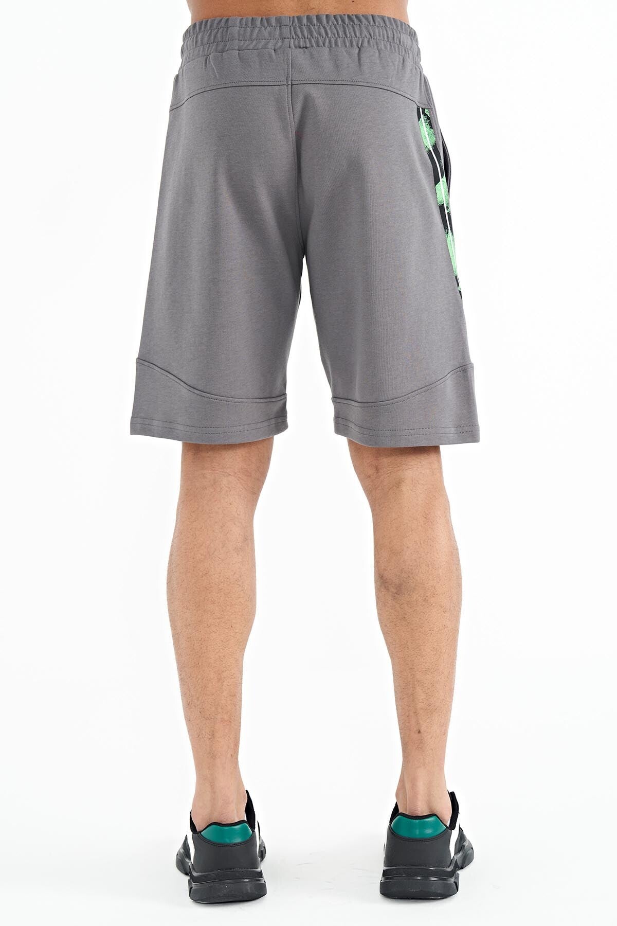 Amos Grey Printed Men's Shorts - 81246