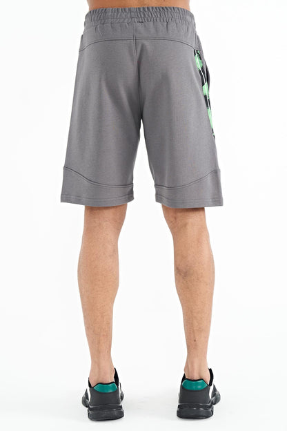 Amos Grey Printed Men's Shorts - 81246