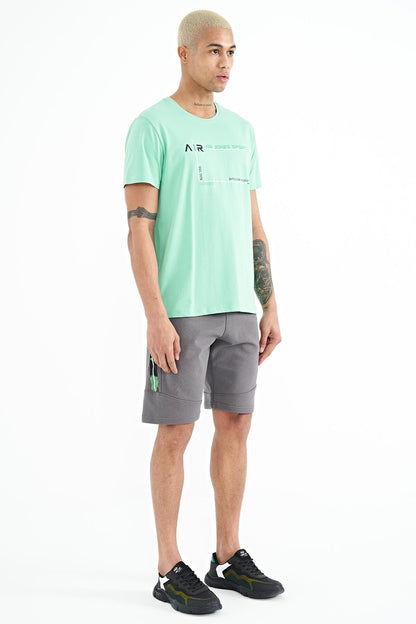 Amos Grey Printed Men's Shorts - 81246
