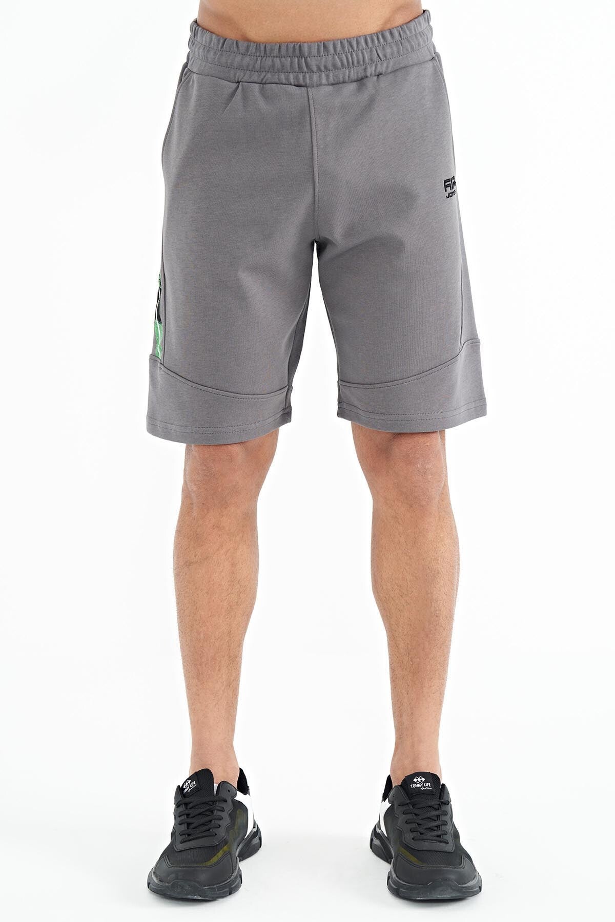 Amos Grey Printed Men's Shorts - 81246