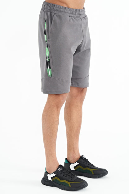 Amos Grey Printed Men's Shorts - 81246