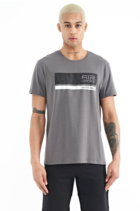 Luke Grey O Collar Men's T-Shirt - 88221