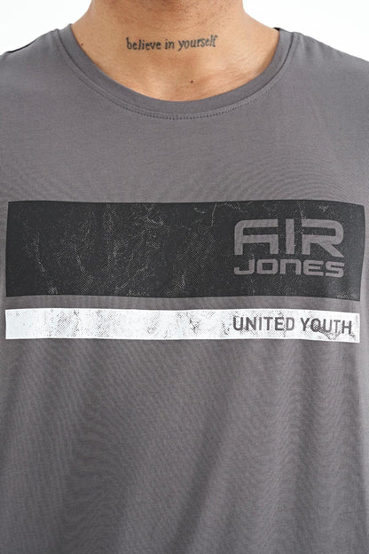 Luke Grey O Collar Men's T-Shirt - 88221