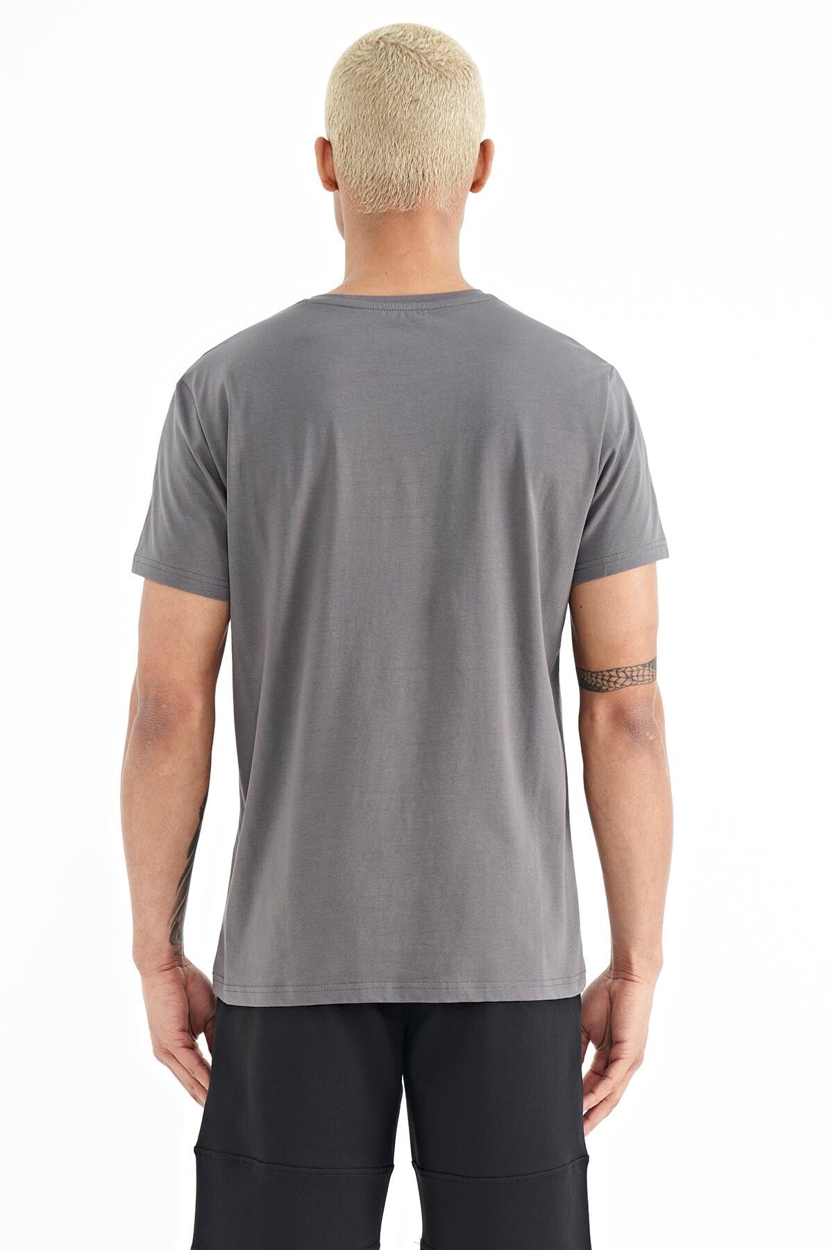 Luke Grey O Collar Men's T-Shirt - 88221