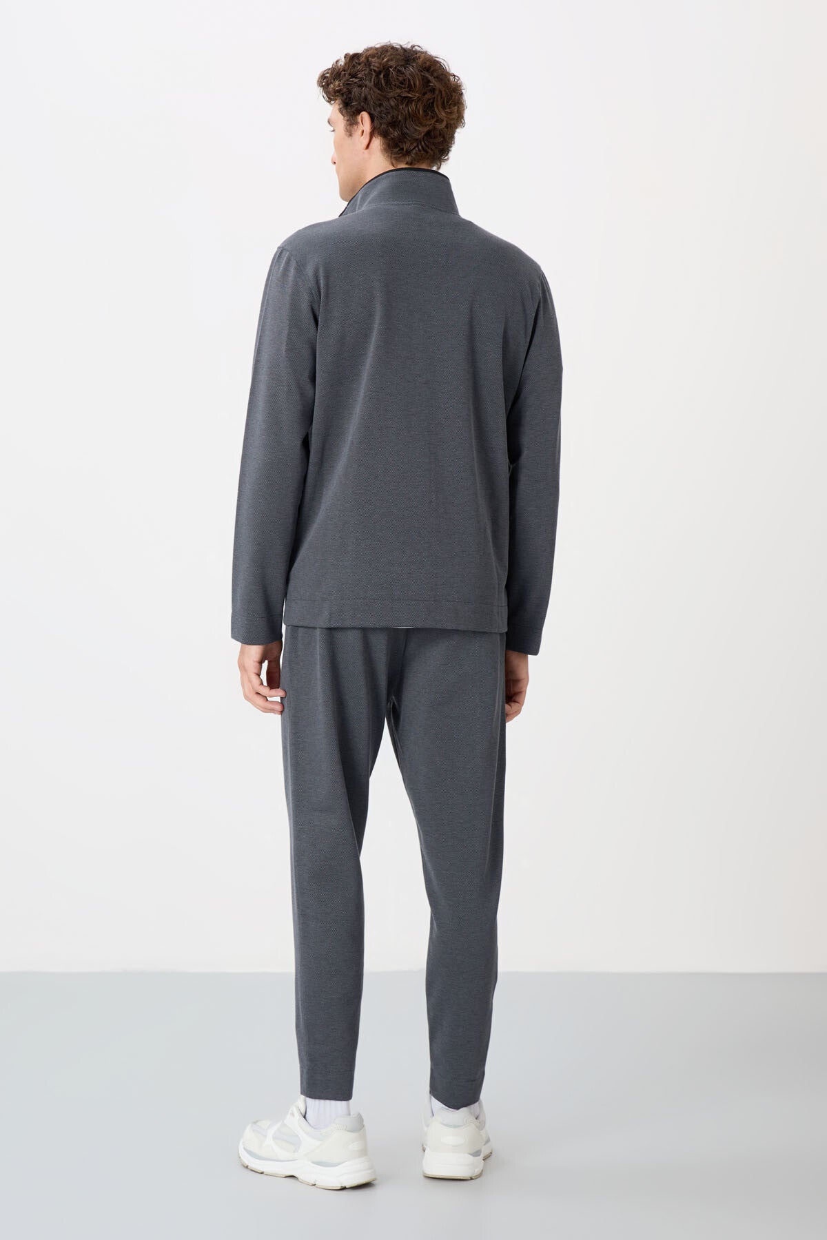 Carlos Dark Grey Standard Fit Men's Tracksuit Set - 85209
