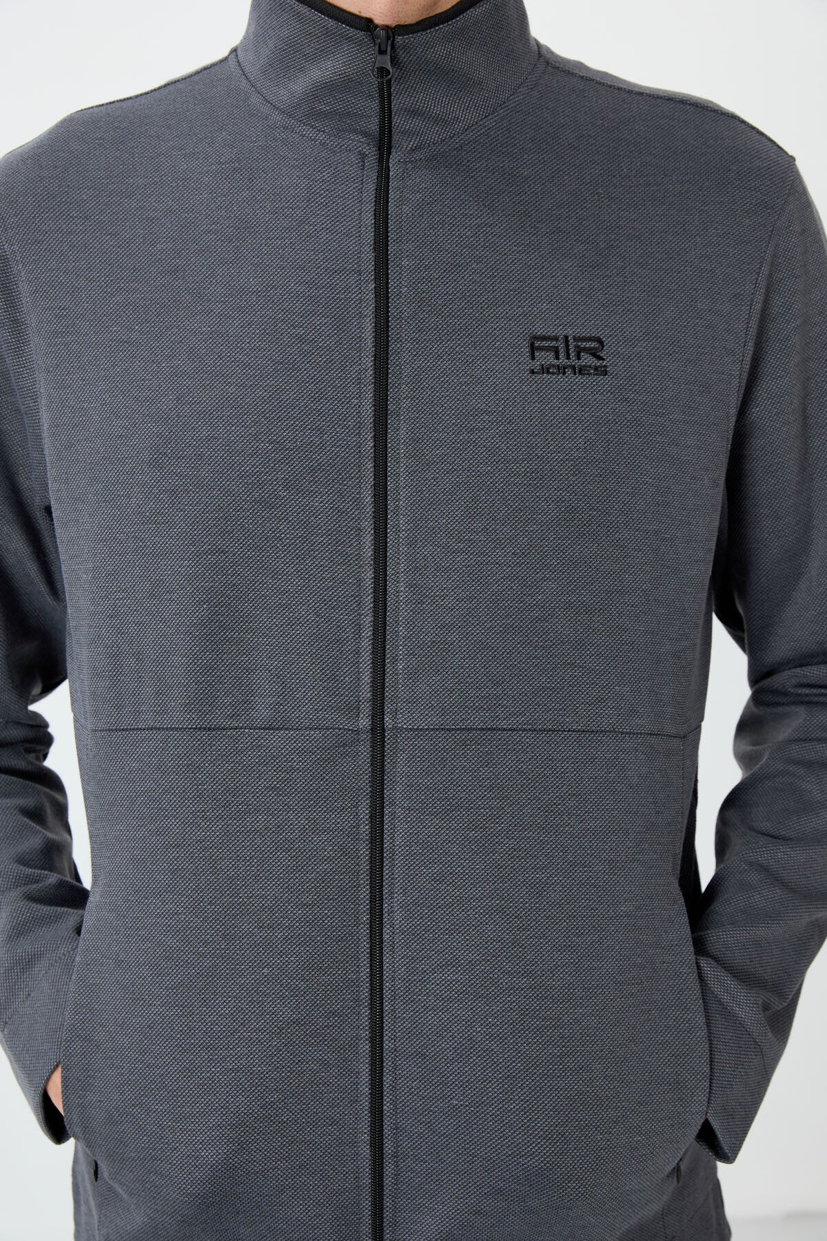 Carlos Dark Grey Standard Fit Men's Tracksuit Set - 85209