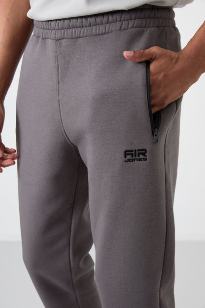 Cesar Dark Grey Pocketed Jogger Men's Tracksuit Bottom - 84929